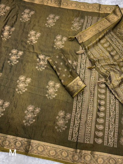 Tom & Jerry Cotton Silk Saree