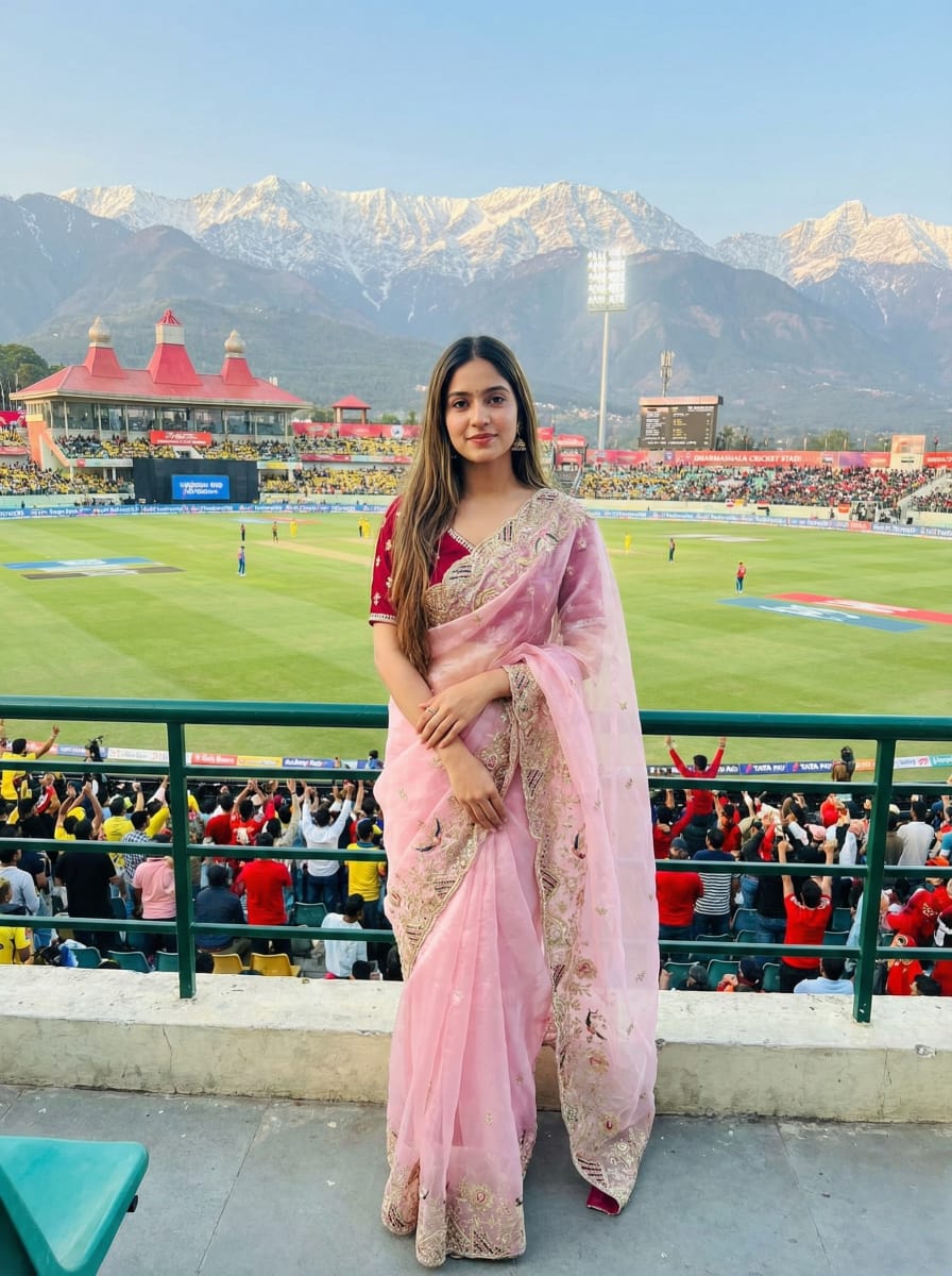 Zimmy Choo Silk Embroidery Saree with Heavy Border