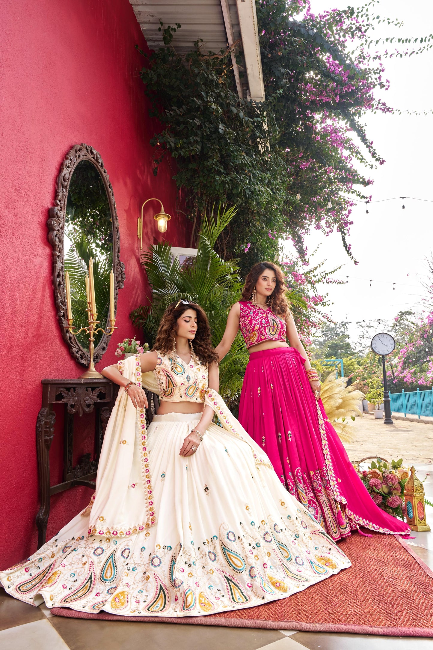 Wedding Vichitra Lehenga Choli