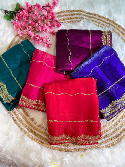 Zimmy Choo Silk Embroidery Saree