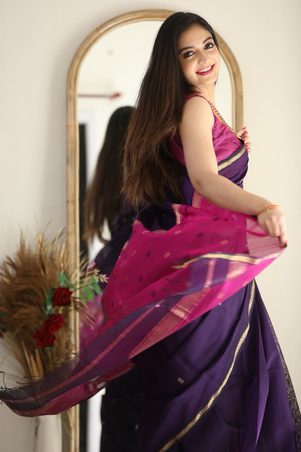 Purple Festive Saree