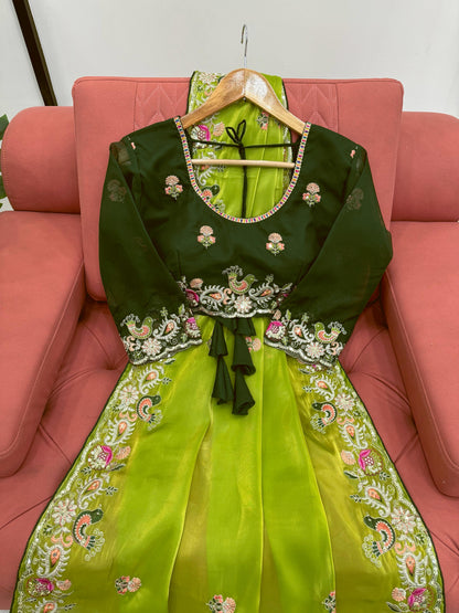 Designer Jimmy Choo Silk Saree with Thread & Sequence Work Blouse