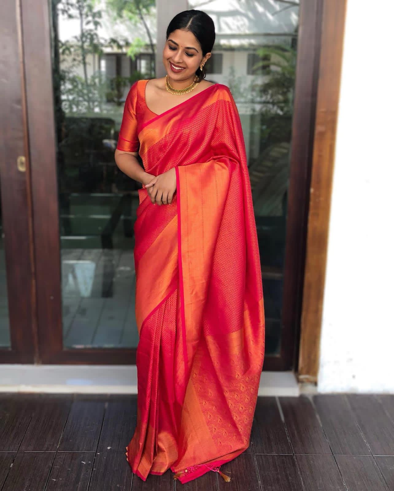 Red Silk Saree