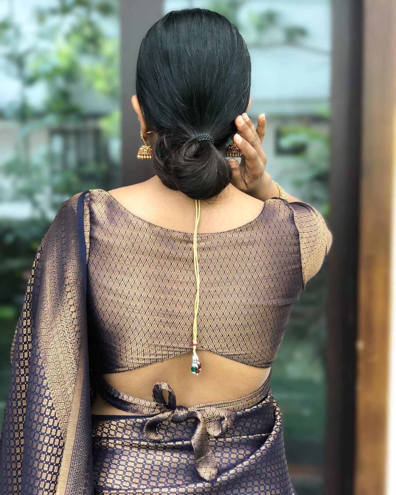Brown Silk Saree