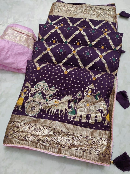 Royal Dolla Silk Saree with Meena & Zari Weaving – Traditional Wedding Collection