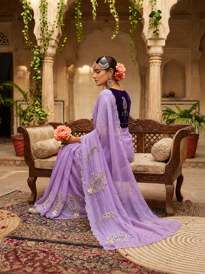 Maharani – Pure Shimmer Silk Saree