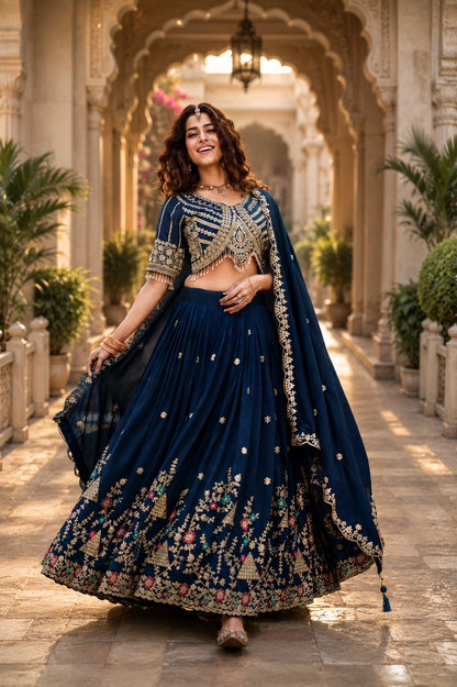 Designer Wedding Collection Lehenga Choli with Heavy Embroidery Work