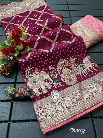 Royal Dolla Silk Saree with Meena & Zari Weaving – Traditional Wedding Collection