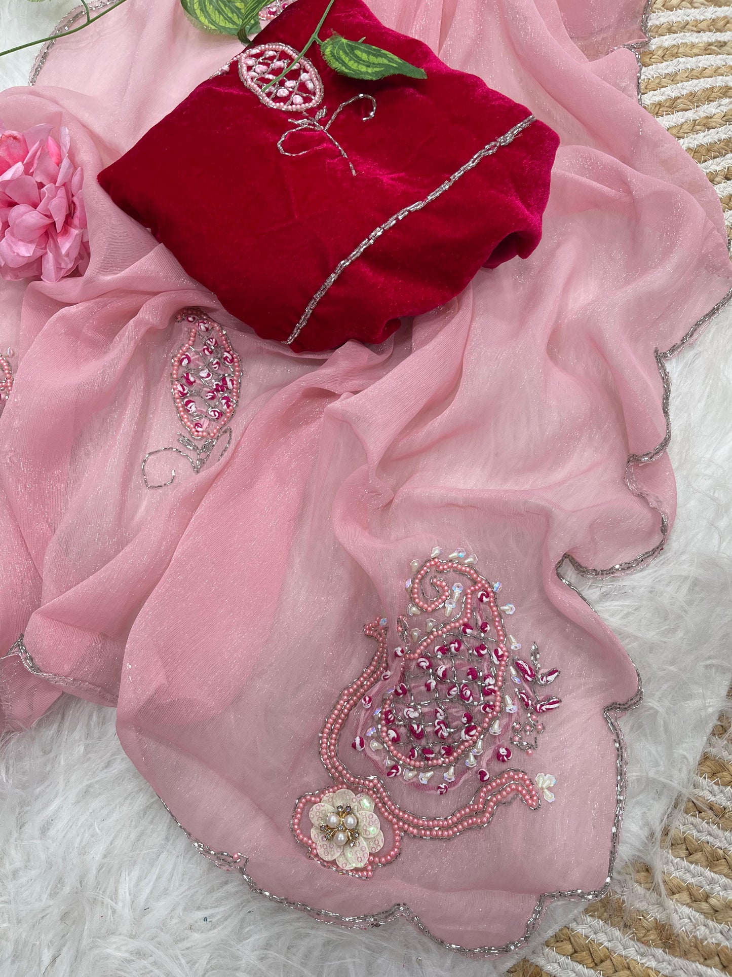 Maharani – Pure Shimmer Silk Saree