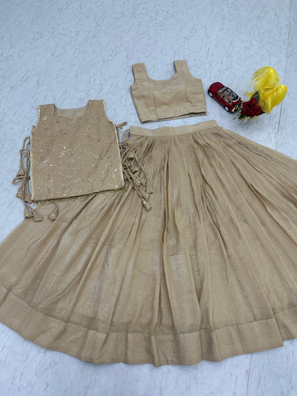 Festival Special Crunchy Silk Lehenga Choli with Designer Jacket