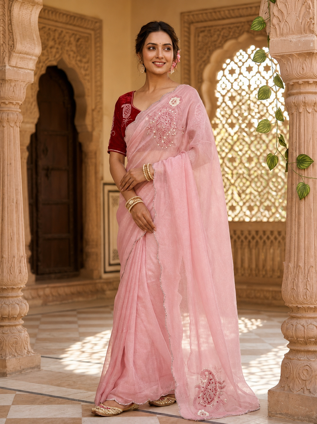 Maharani – Pure Shimmer Silk Saree