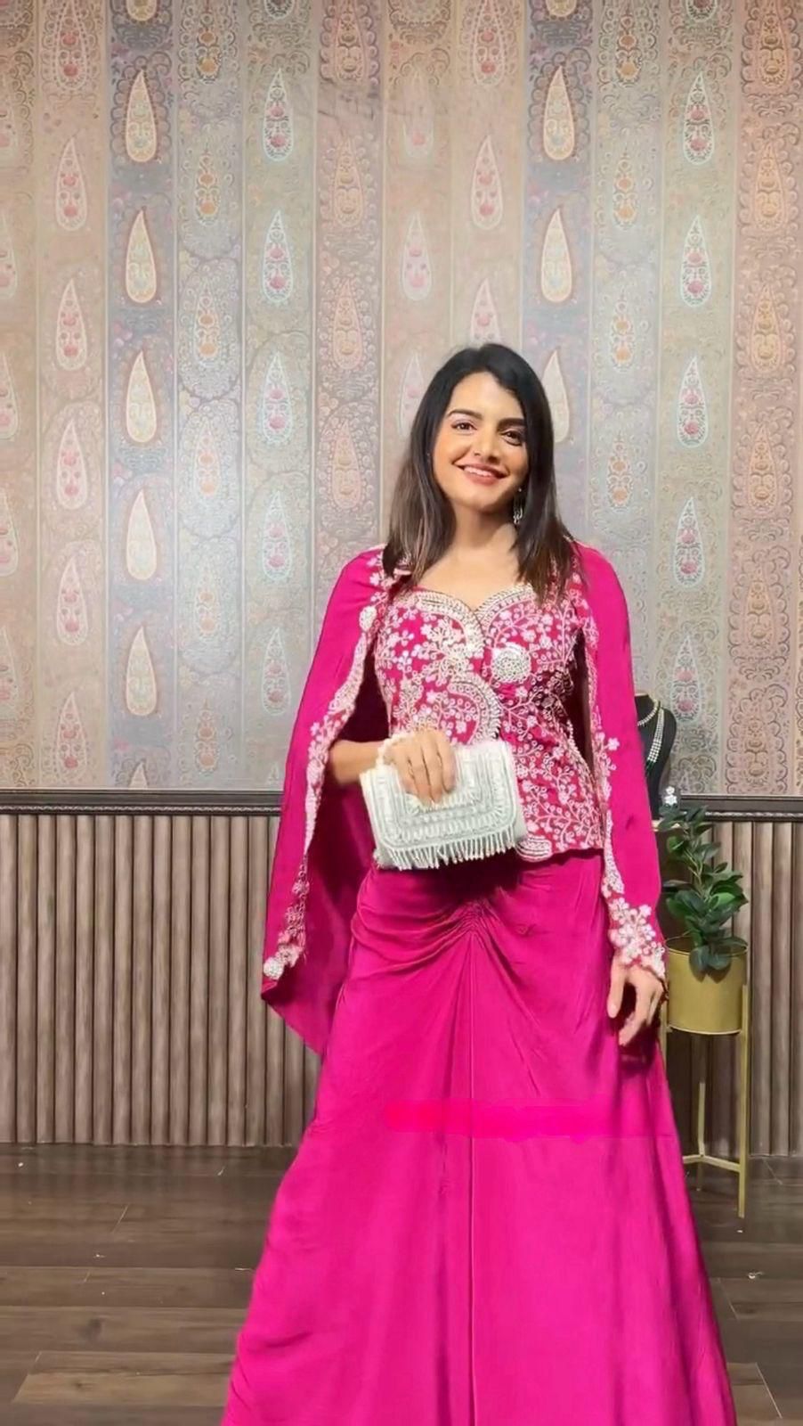 Designer Jacket Palazzo Set with Dupatta