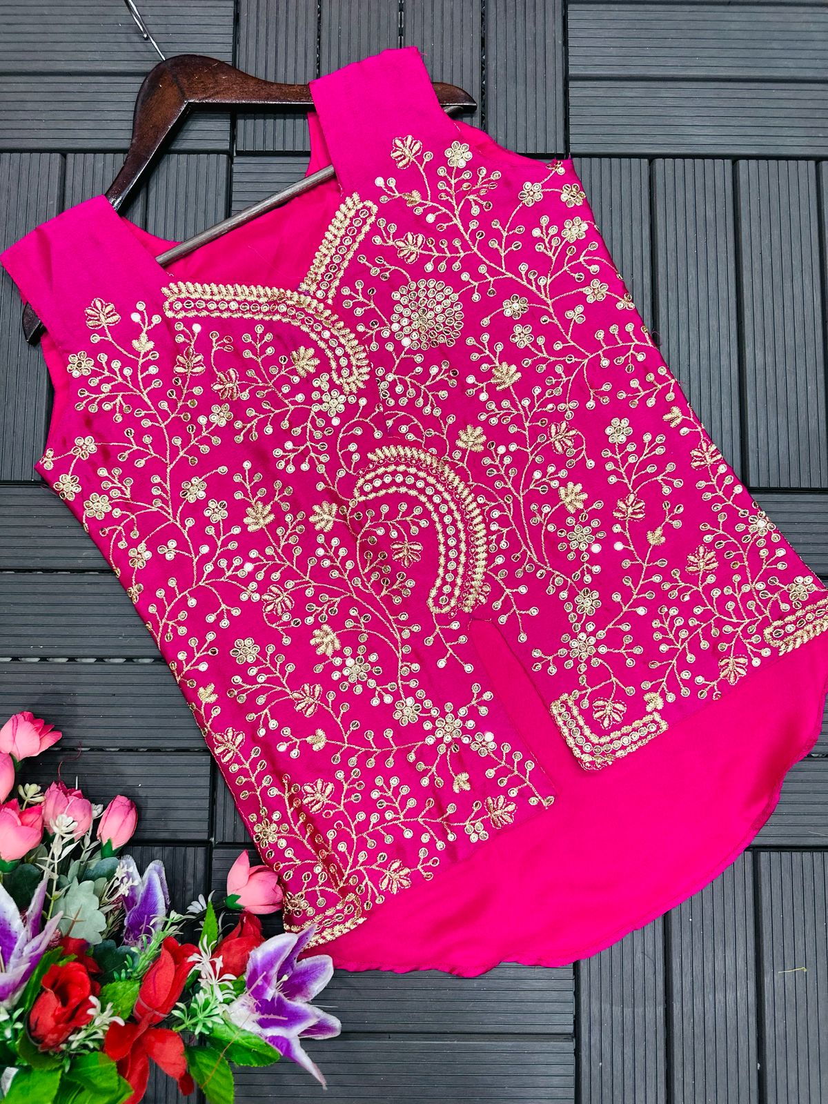 Designer Jacket Palazzo Set with Dupatta