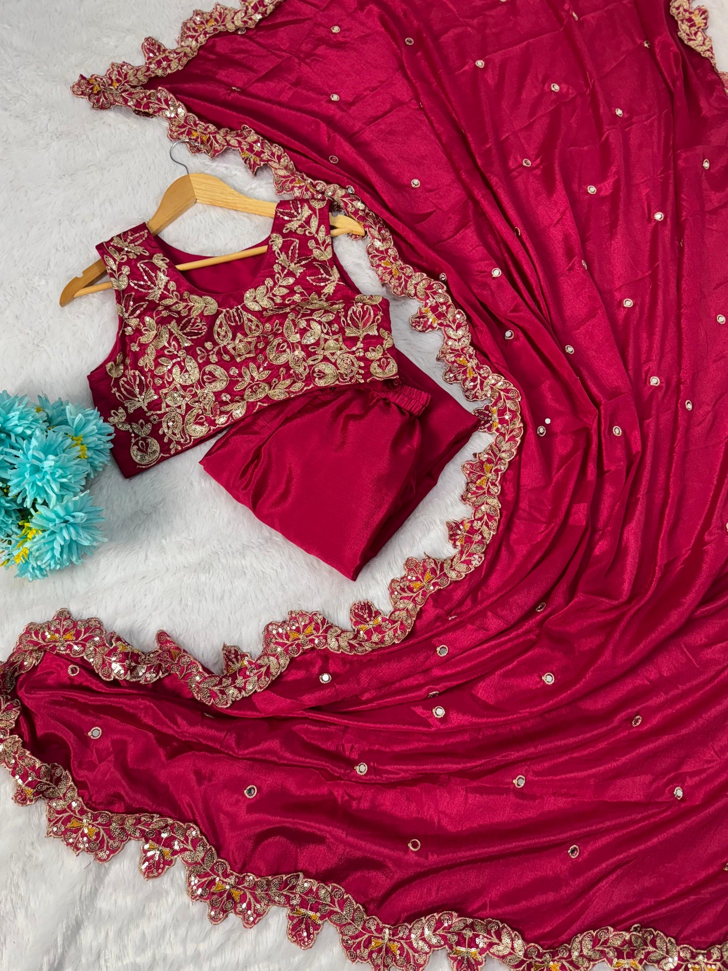 Party Wear Dhoti Lehenga Set