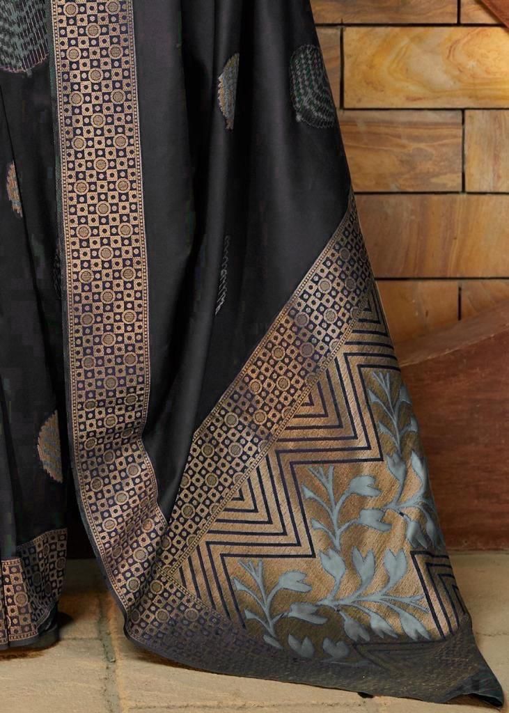 Black Silk Saree
