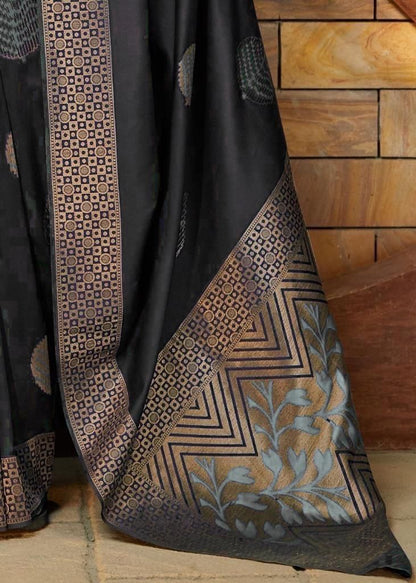 Black Silk Saree