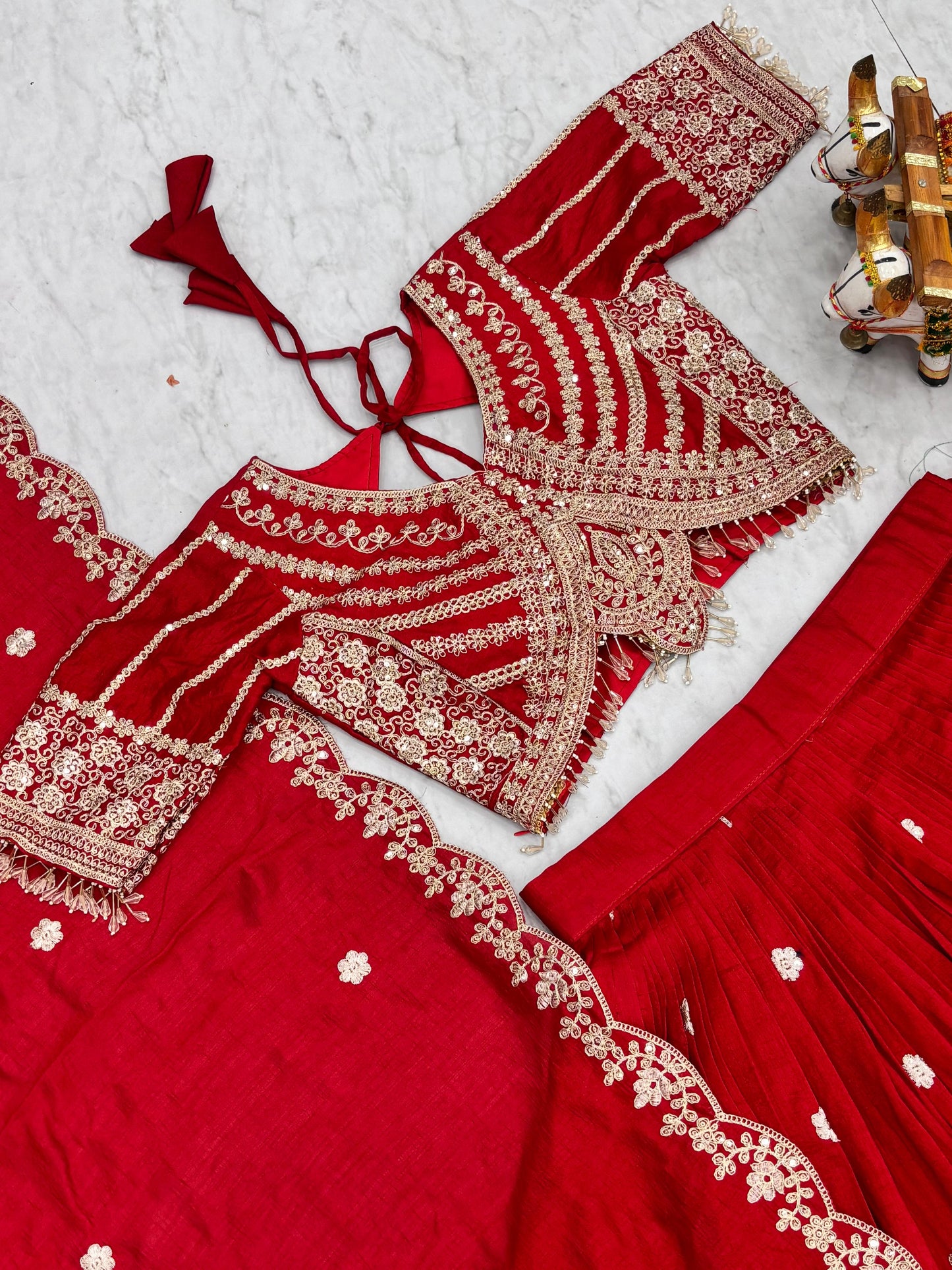 Heavy Embroidery Wedding Lehenga Choli