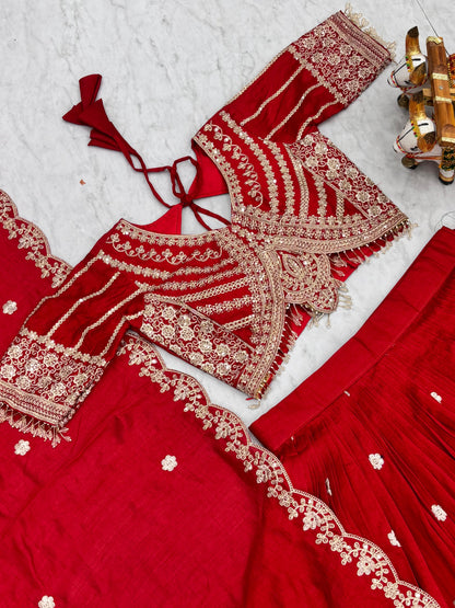 Heavy Embroidery Wedding Lehenga Choli