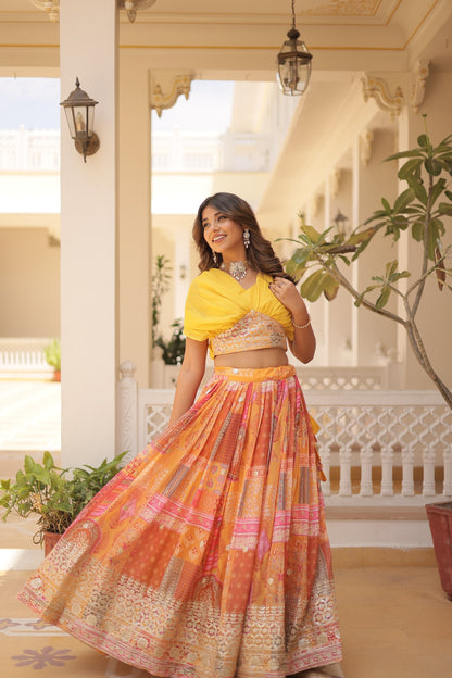 Premium Russian Silk Lehenga Choli