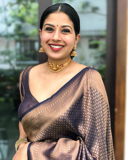 Brown Silk Saree