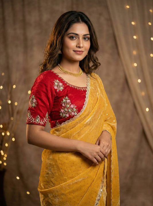 Sun Shine Fendy Silk Saree