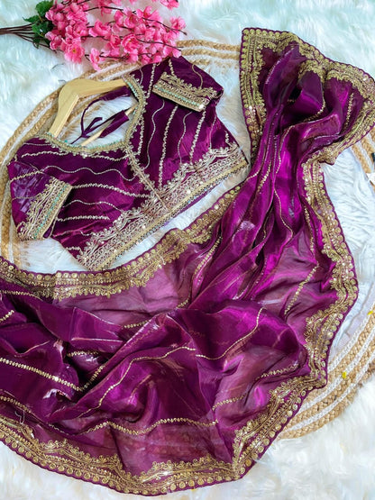 Zimmy Choo Silk Embroidery Saree