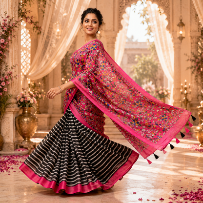Rangriti – Soft Linen Cotton Printed Saree