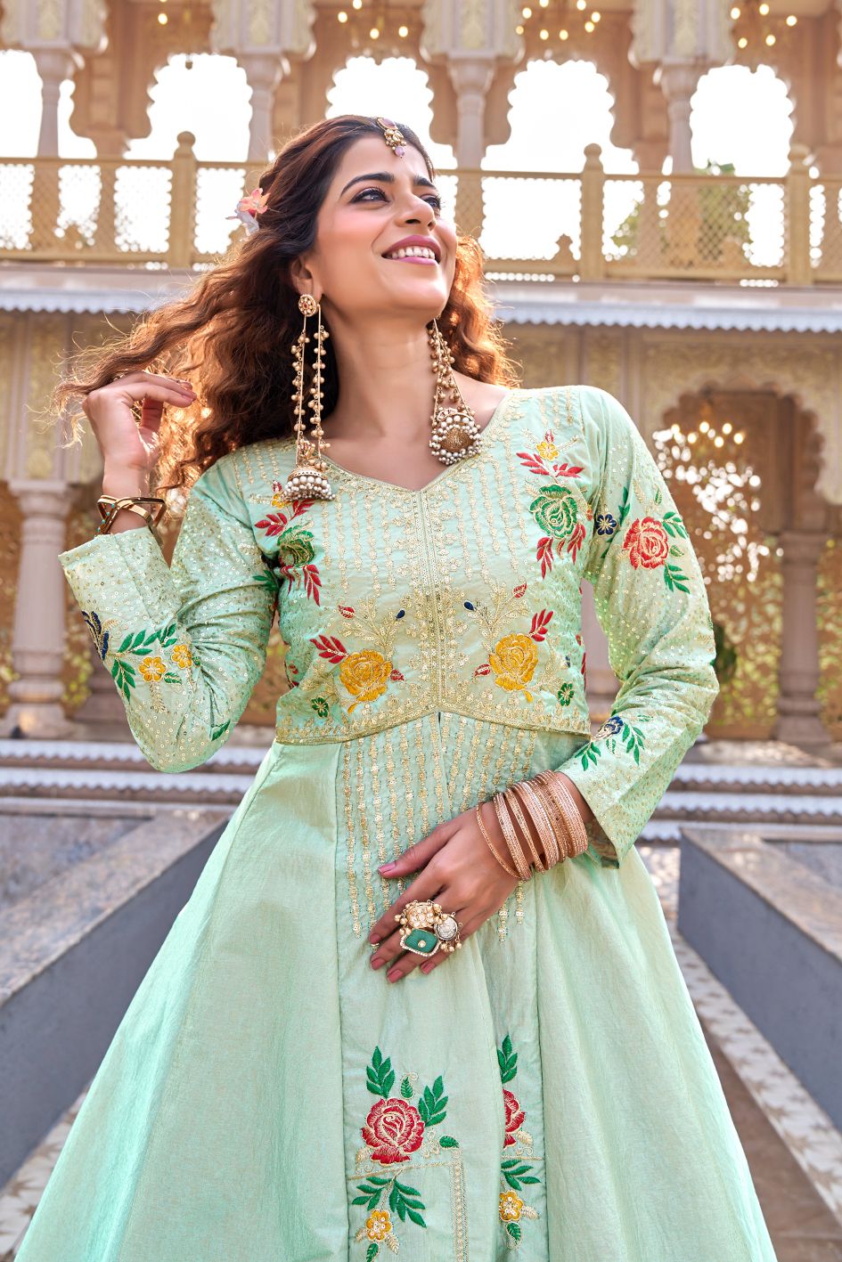 Peacock Embroidered Lehenga Choli