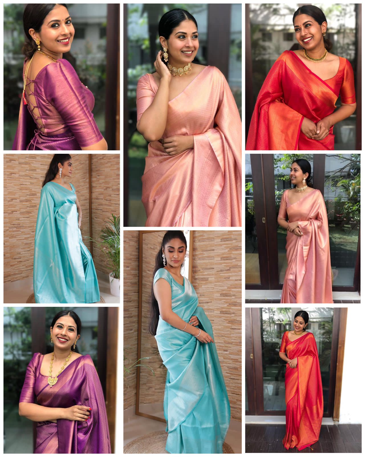 Peach Silk Saree