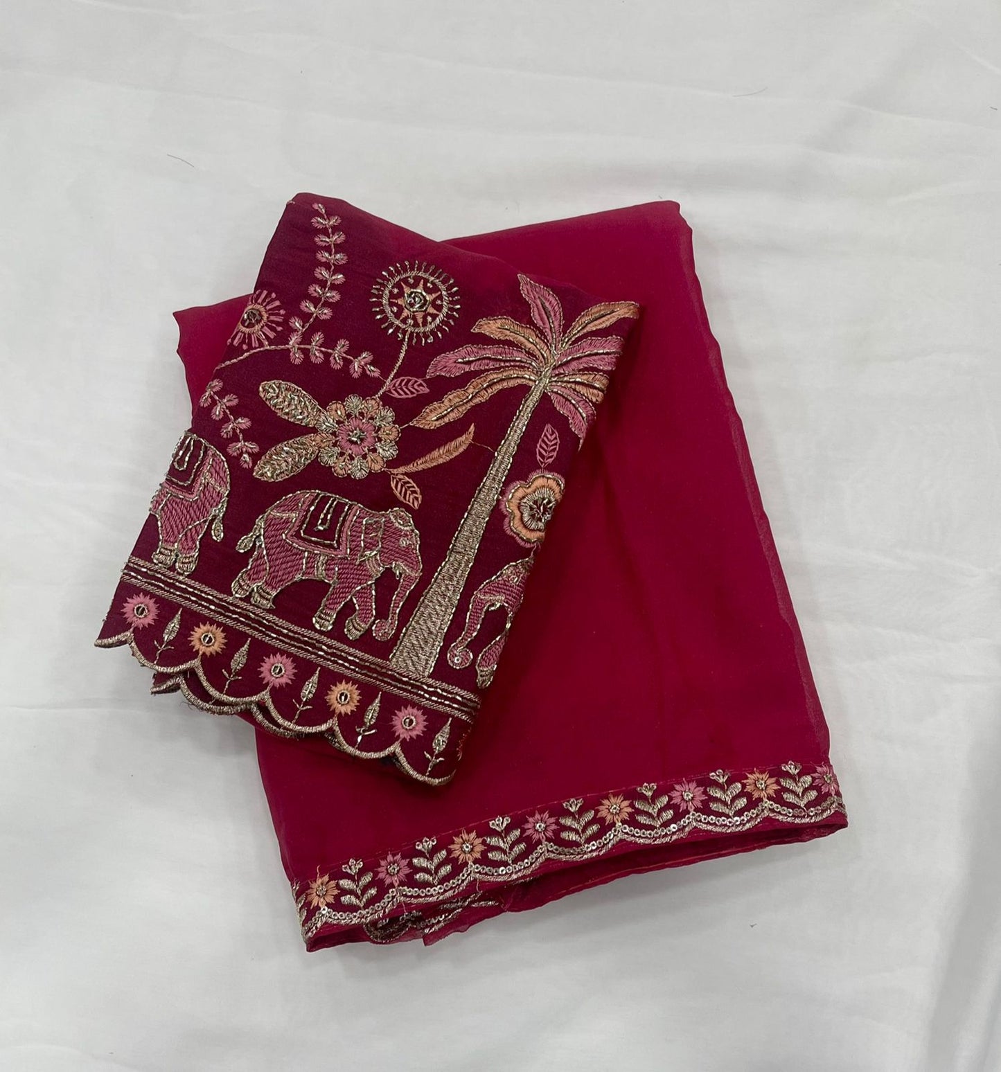 Best Selling Star Georgette Embroidery Saree Collection