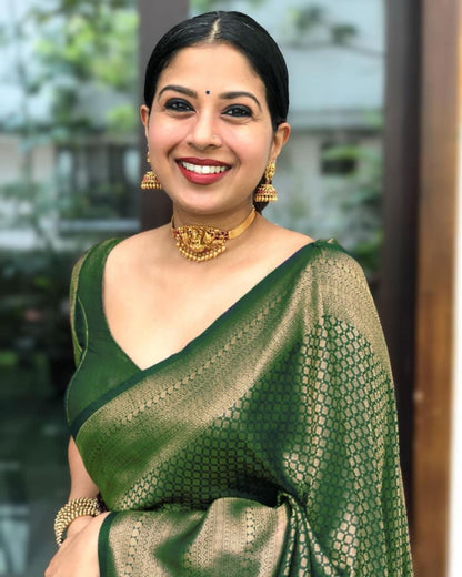Green Silk Saree