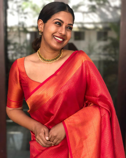 Red Silk Saree