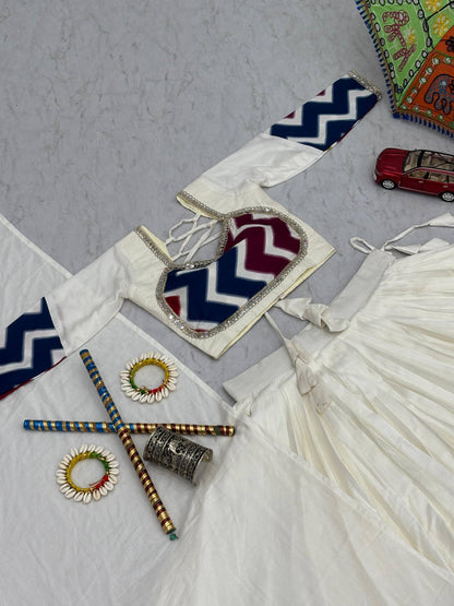 Women's Navratri Special Pure Cotton Lehenga Choli Set with Dupatta – 6 Meter Flair