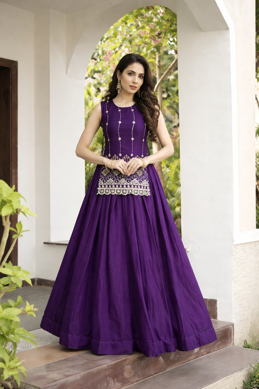 Designer Fendy Lehenga With Beads Work Koti Jacket And Stitched Blouse Set