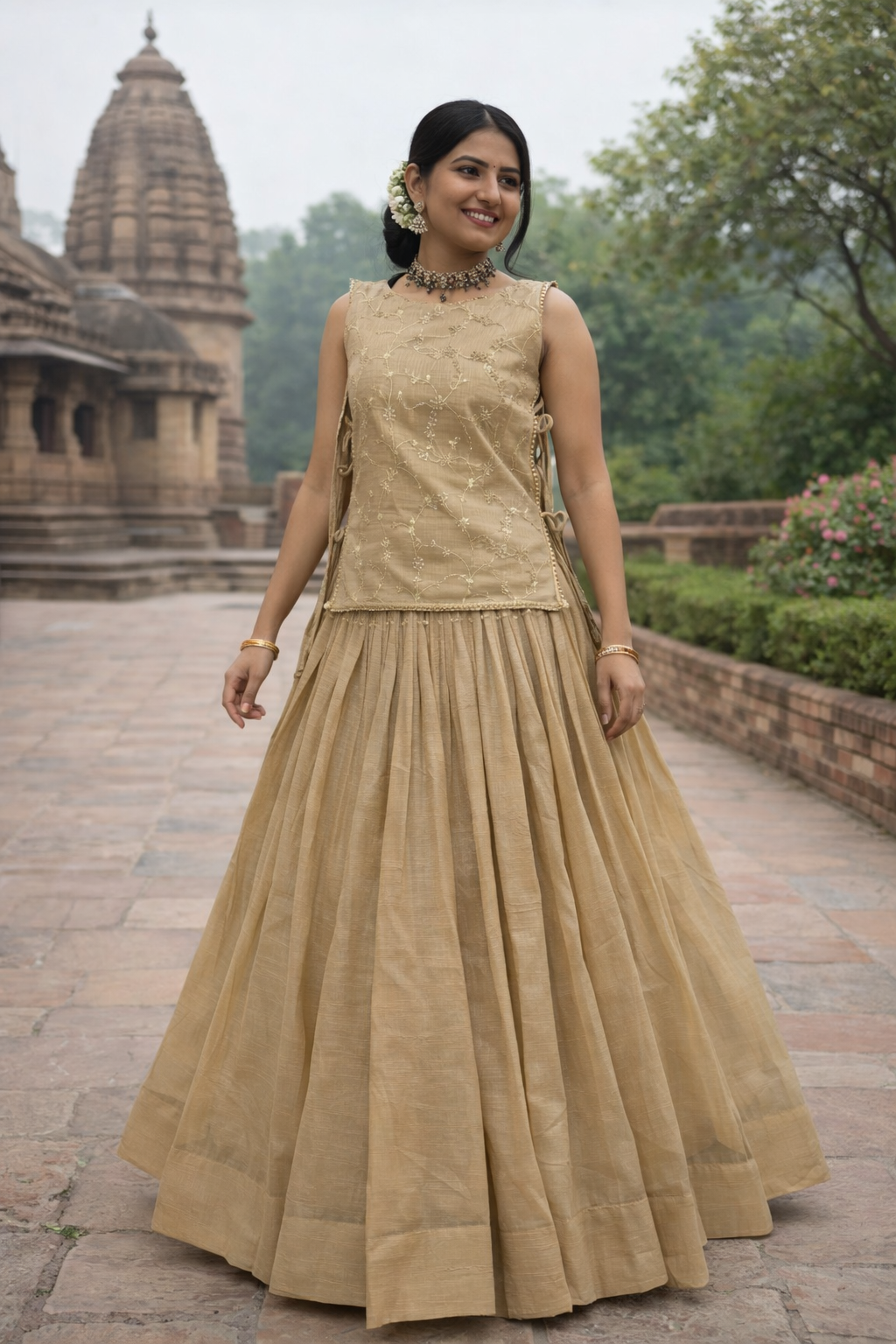 Festival Special Crunchy Silk Lehenga Choli with Designer Jacket