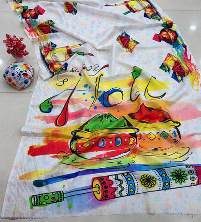 Handloom Tussar Silk Kalamkari Saree