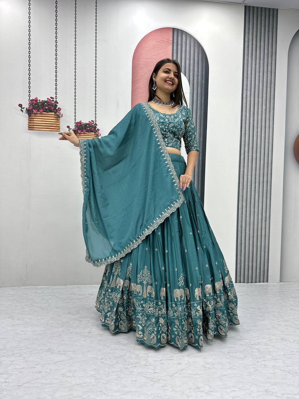 Premium Festival Chinon Lehenga