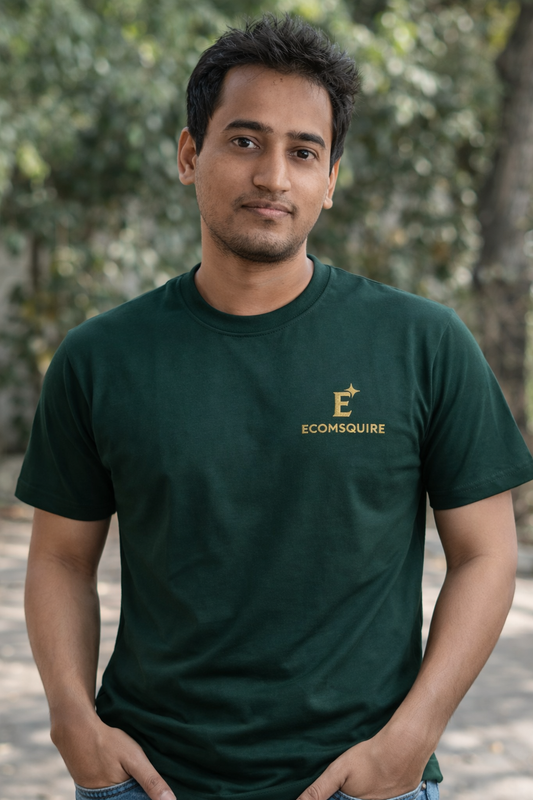 ECOMSQUIRE Premium Comfort Green T-Shirt