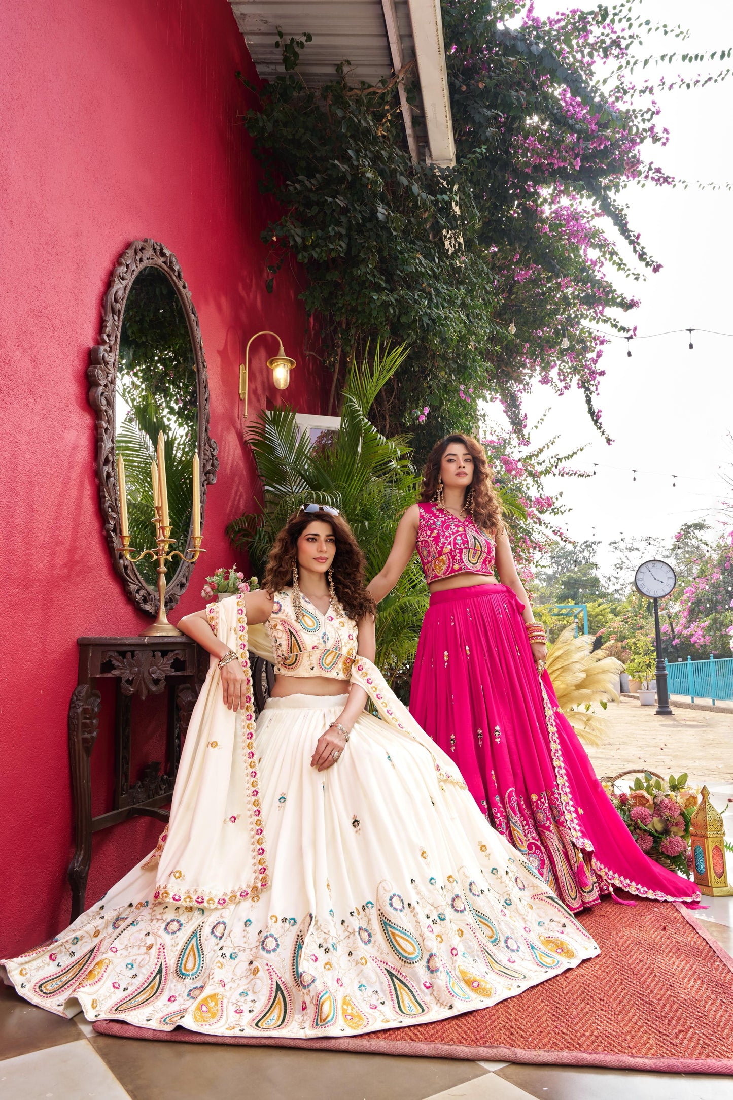 Wedding Vichitra Lehenga Choli