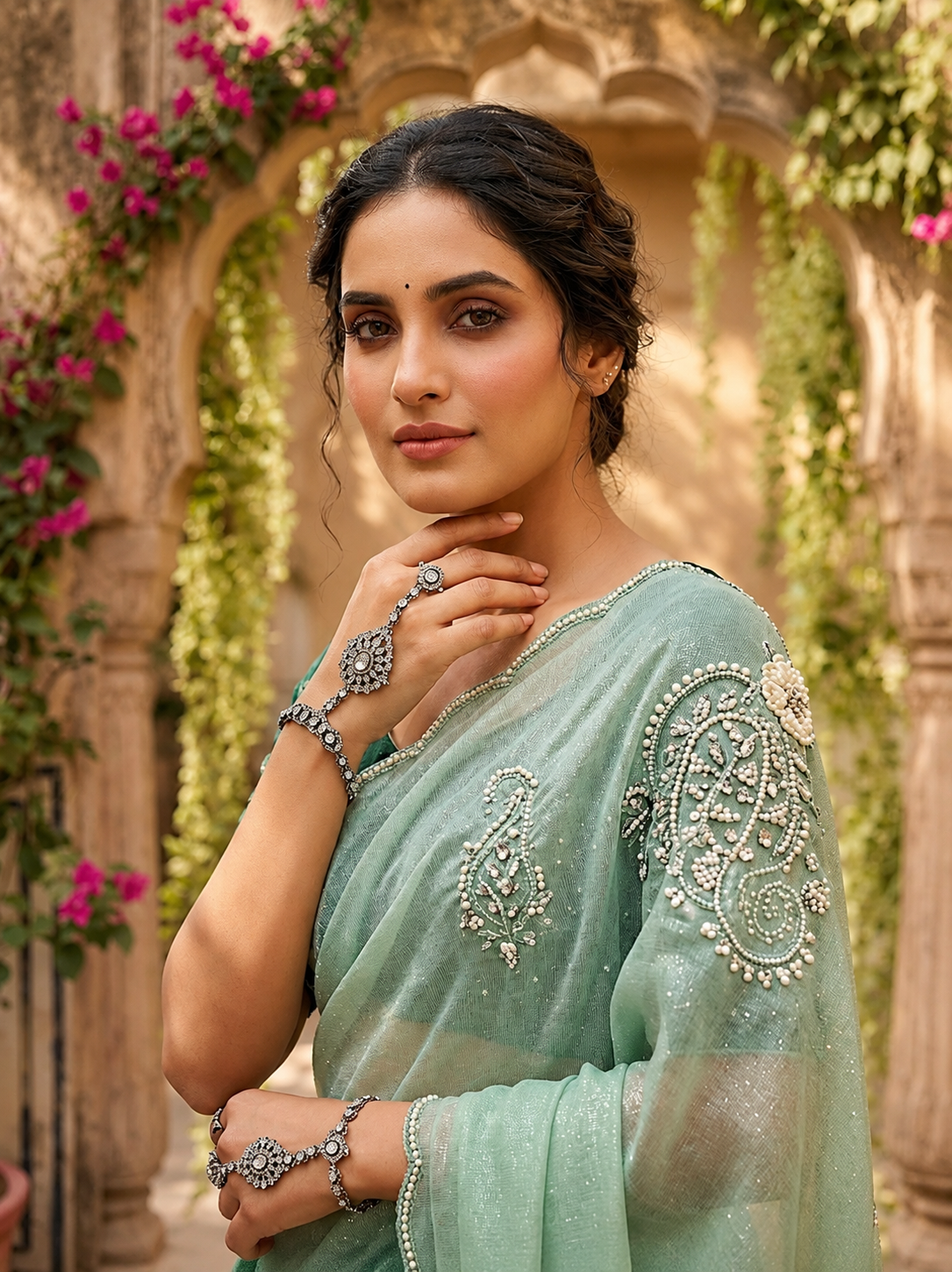Maharani – Pure Shimmer Silk Saree