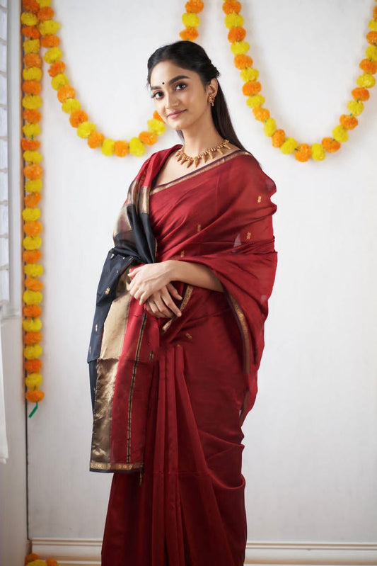 Elegant Red Saree