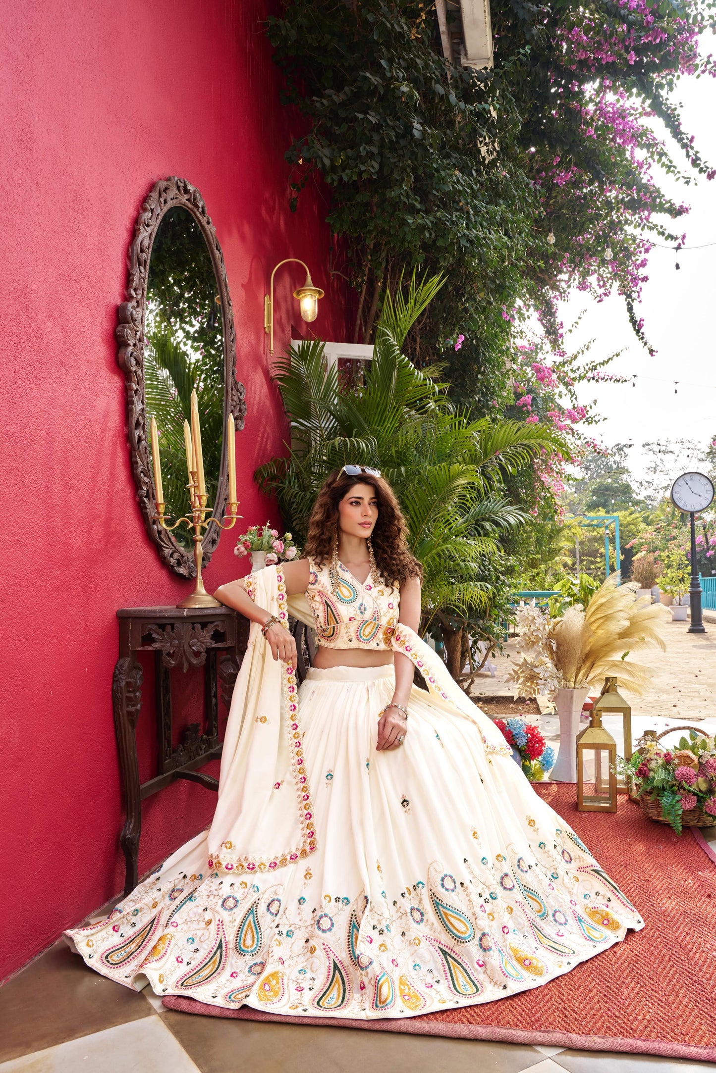 Wedding Vichitra Lehenga Choli