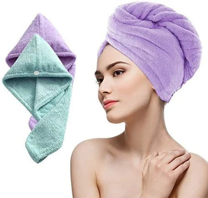 🌀 Hair Wrap Bath Towel – Quick Dry & Frizz-Free Hair