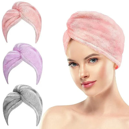 🌀 Hair Wrap Bath Towel – Quick Dry & Frizz-Free Hair