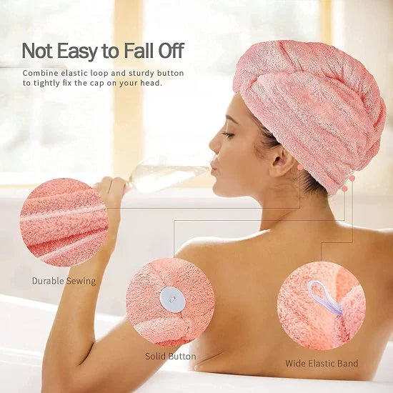 🌀 Hair Wrap Bath Towel – Quick Dry & Frizz-Free Hair
