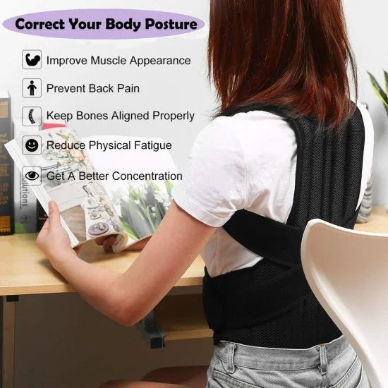 Heavy Back Support Posture Belt – Pain Relief & Spine Alignment