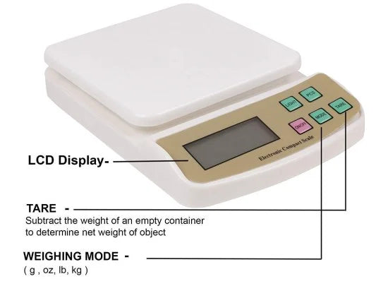 SF-400A Digital Kitchen Weight Scale – 10Kg Capacity