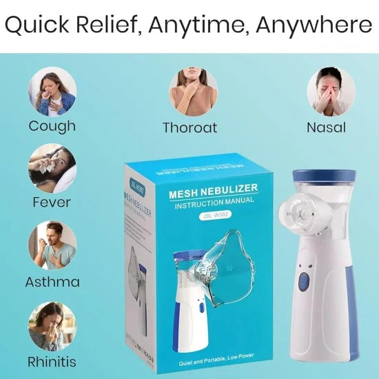 💨 Mini Portable Mesh Nebulizer – Personal Care