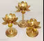 modern Golden tealight holder has stylishly shaped Lotus Tea Light Candle Holder Stand for Flower Shape Metal Beautiful Design Home Decoration Festival Occasions Combo Pack of 3