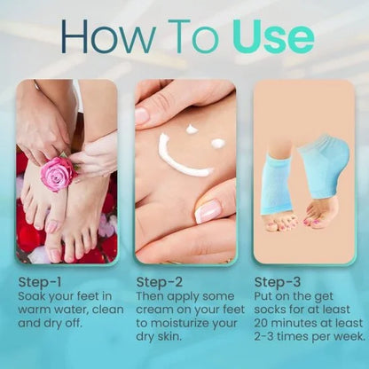 Ankle Gel Socks Half Heel – Comfort & Support (1 Pair)